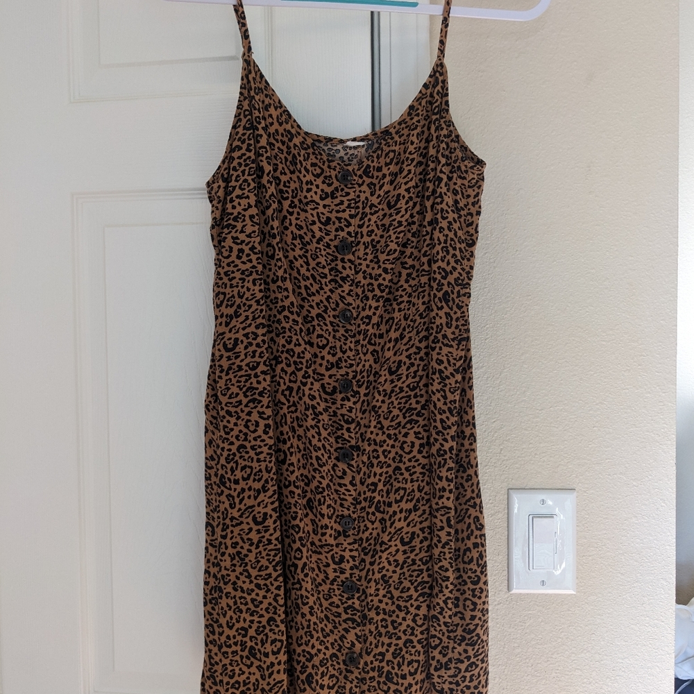 Unknown Brand Leopard Print Slip Dress #30